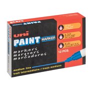 Uni-Paint Permanent Marker, Medium Bullet Tip, Blue 63603